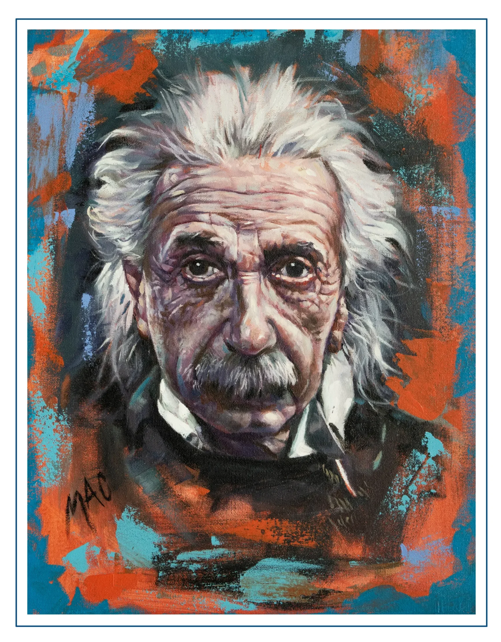 Albert Einstein Poster Print - MAC Artwork